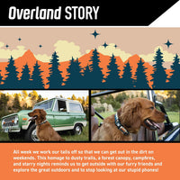 Wolfgang Heavy Duty, Adjustable Dog Collar with Quick Release Nylon Buckle for Walking & Training - Medium (1 Inch x 12-18 Inch) / OverLand Print - image 2