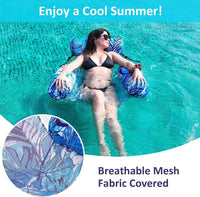 Inflatable Pool Floats Chair - Blue - image 4