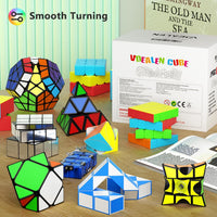 Vdealen Speed Cube Set, 2x2 4x4 Pyramid Mirror Dodecahedron Magic Cube Pack, Puzzle Cube Bundle - 12 Pack-Cube Set - image 3