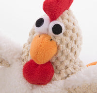 goDog Checkers Fat Rooster Squeaky Plush Dog Toy - Small - image 3