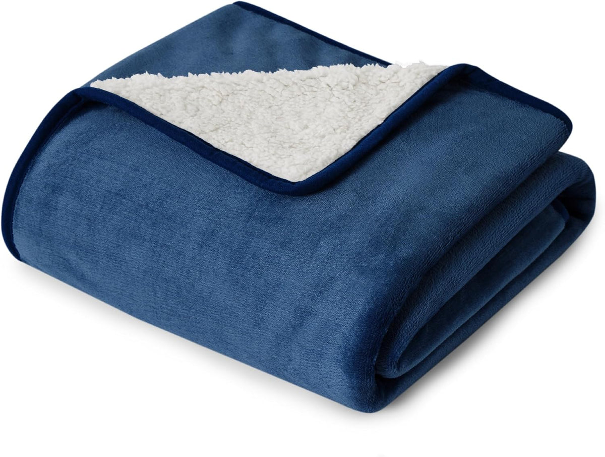 Bedsure Waterproof Dog Blankets for Small Dogs Soft Cat Blanket Warm - S(25x35") / Blue