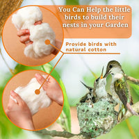 Bird Nesting Material Holder for Hummingbirds - White - image 3