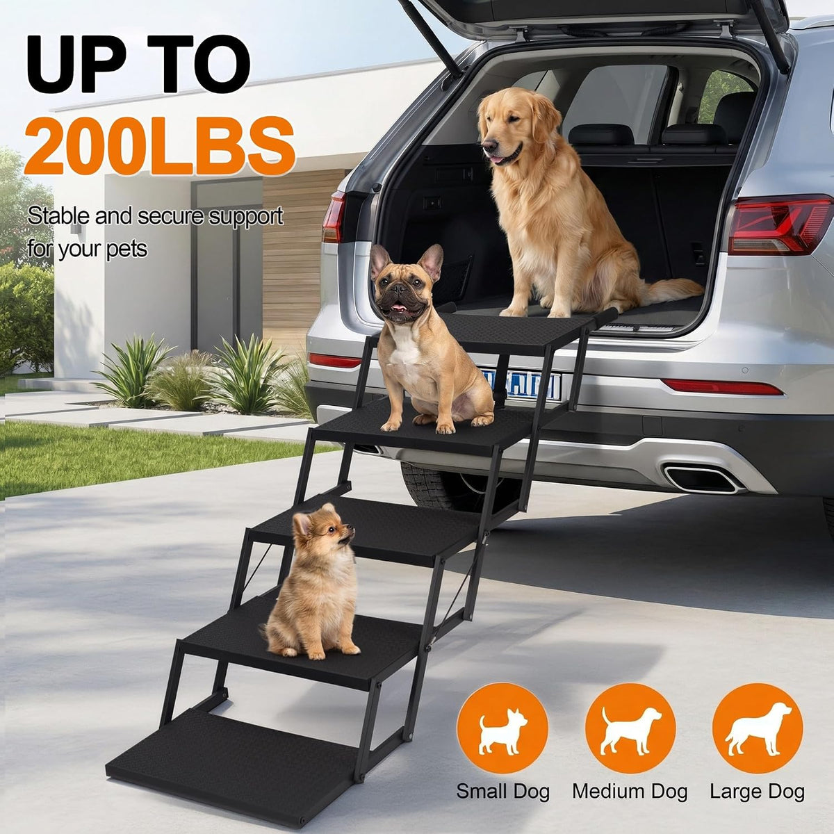 Dog Steps for Car, Truck, SUV - 5 Steps - image 4