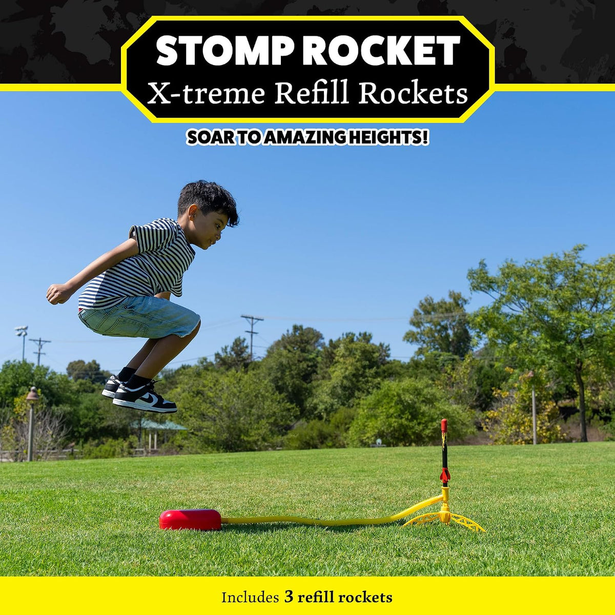 Stomp Rocket X-Treme launcher with adjustable stand and six rockets - view 7