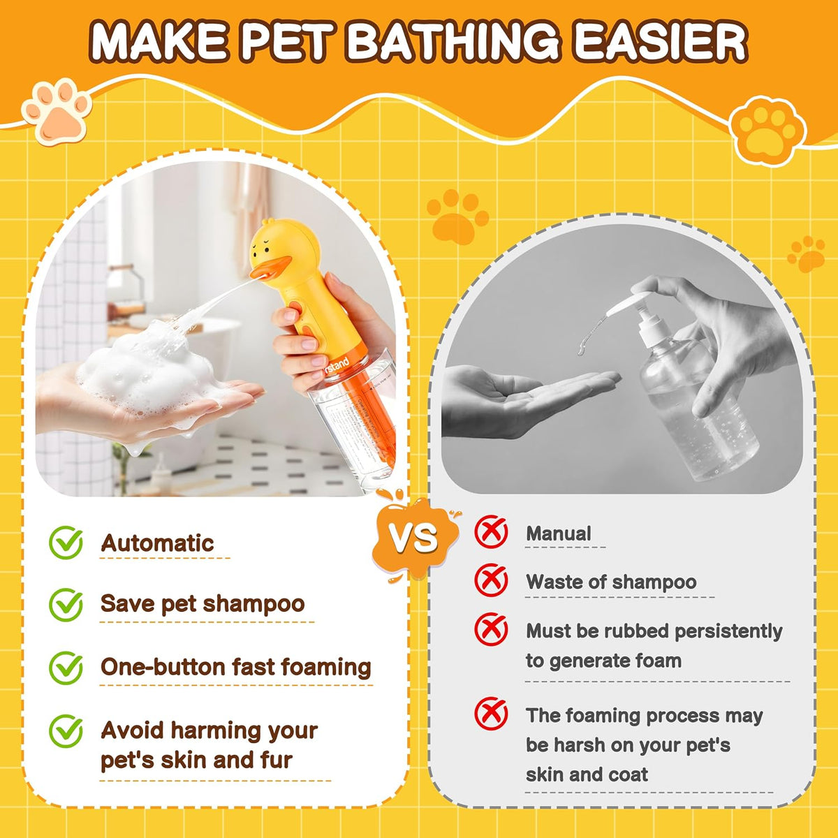 Dog Foaming Soap Dispenser - Upgrade Version with Stirring Mechanism - image 2