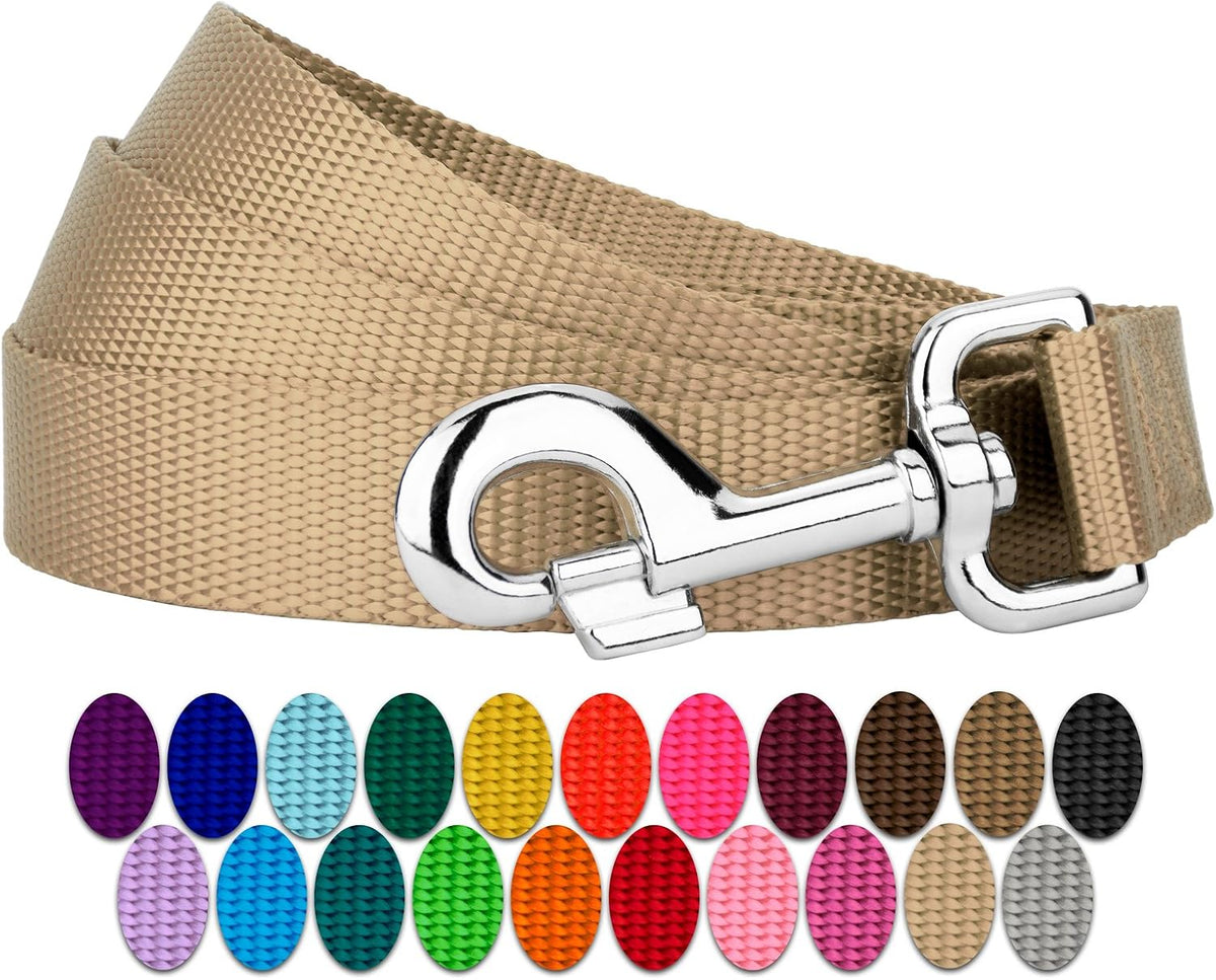 Country Brook Petz, Everyday Nylon Dog Leash - Copper Gold / 6 Foot X 1 Inch Wide (Pack of 1) - image 3