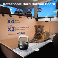 FURTIME Dog Car Seat Cover for Back Seat - Brown / For Full Size Truck /Full Size Suv - image 3