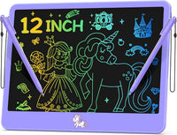Hockvill LCD Writing Tablet for Kids 8.8 Inch - 11"W x 8.2"H / Purple