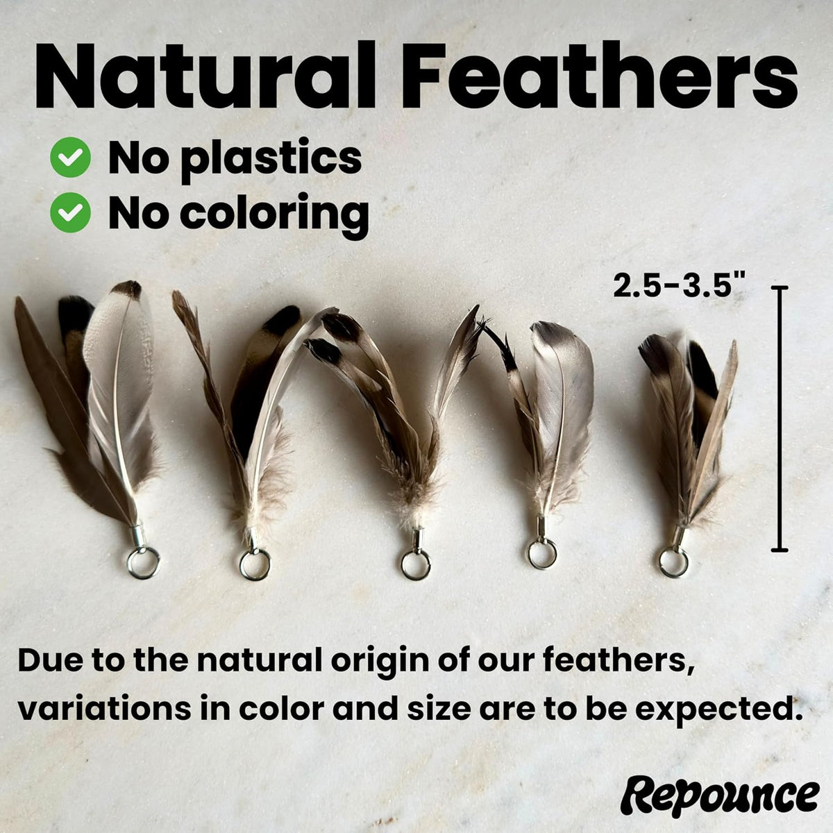 Forever Stick Refill 9-Pack, Feather Cat Wand Toy Attachment – Essentials for Cats - Feather Toys Refill 9-Pack - image 3