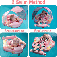 Mambobaby Float with Canopy & Tail - Pink (Candy) - image 4