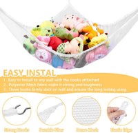 Stuffed Animal Net or Hammock, Stuffed Animal Net - White / 83in - image 2