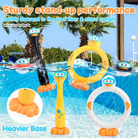 WeeHomm 9 piece duck pool diving toys with dive rings, dive sticks and floating ducks - view 4