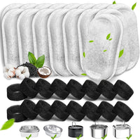 Cat Water Fountain Filters - 16 Filters & 16 Sponges