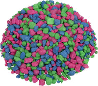 GloFish Aquarium Gravel, Pink, Green & Blue Mix - Pink/Green/Blue Fluorescent / 4 x 5 x 9 inches ; 5 pounds - image 2