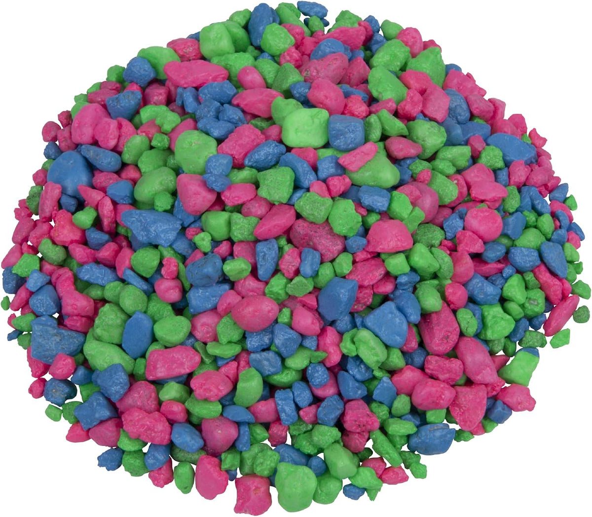 GloFish Aquarium Gravel, Pink, Green & Blue Mix - Pink/Green/Blue Fluorescent / 4 x 5 x 9 inches ; 5 pounds - image 2