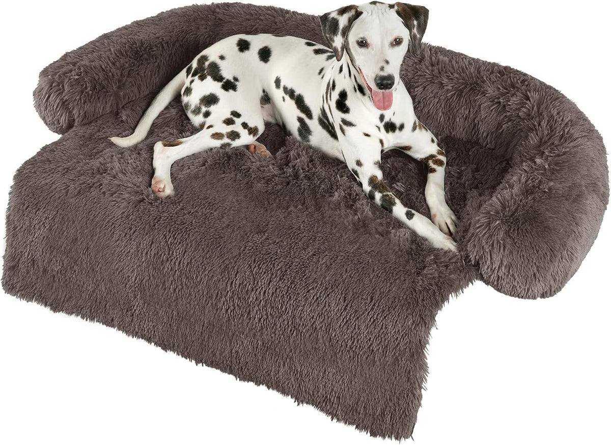 Codi Dog Couch Bed, Sofa Cover Mat - 41.0"L x 37.0"W x 6.0"Th / Ash Brown