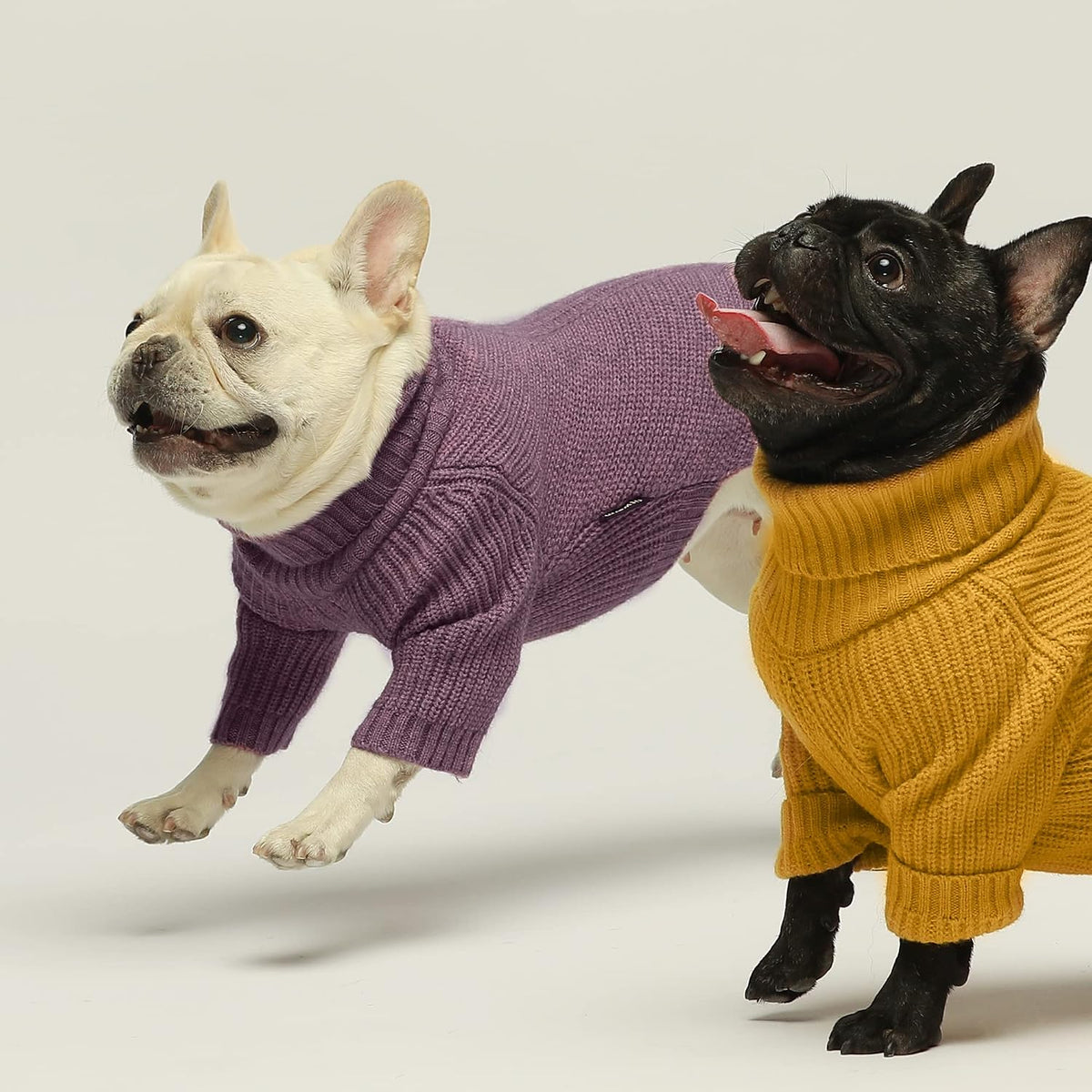 Fitwarm Thermal Knitted Dog Sweater Doggy Winter Coat Pet Clothes - XX-Large / Purple - image 4