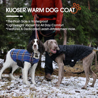 Kuoser Waterproof Dog Coat - Navy / Medium (Pack of 1) - image 3