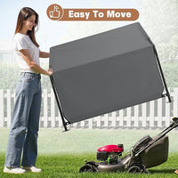 Dog Shade Shelter Outdoor 4'x4'x3' Tent for Large Medium Dogs, Outside Sun Rain Canopy Pet House for Livestock Pigs Cats with Waterproof Roof Ground Nails,Darkl Gray