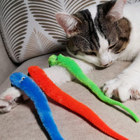 Cat Toy Worm Refills, 15 Pieces Interactive Cat Wand Attachments Worms Toy for Indoor Cats - 12 PCS Worm Refills - image 2