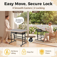 BuilderButler Puzzle Table 1500 Pieces with Wheels - Wooden Frame / Medium - image 4