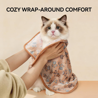 3 Pack Soft Fleece Dog Blankets, Warm & Fluffy Pet Throws