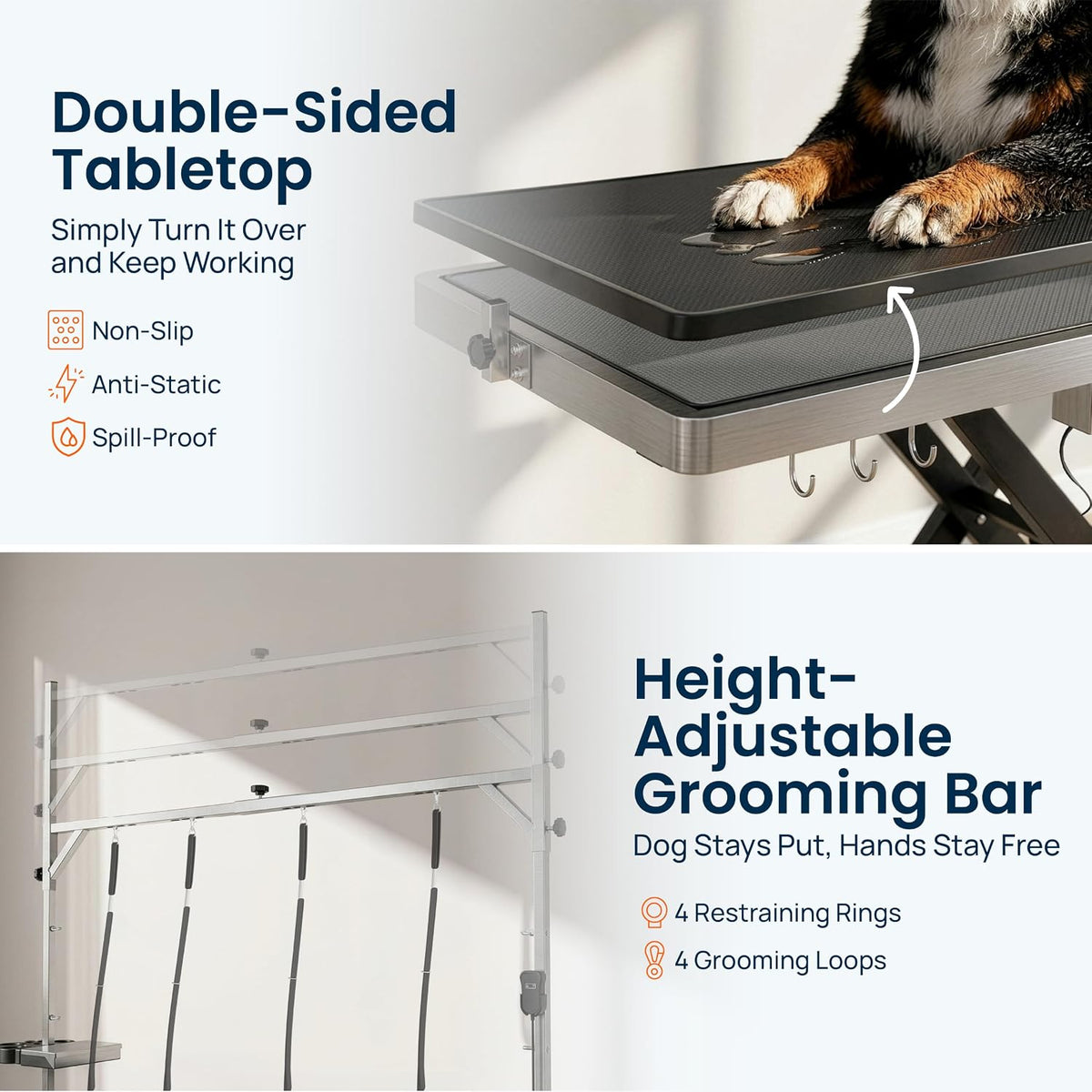 Professional Electric Dog Grooming Table, Heavy Duty - BLACK / 60" - image 3