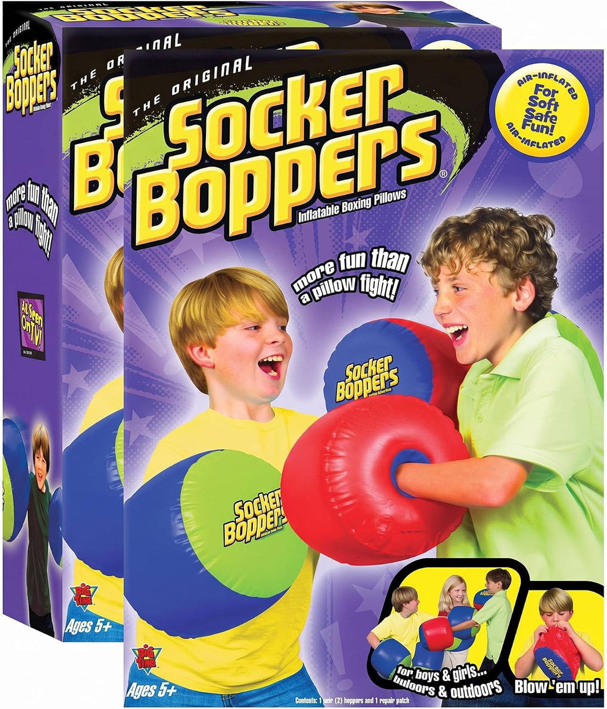 Socker Boppers Inflatable Boxing Pillows, Pair Boppers