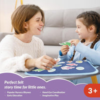 CHEFAN Felt Board for Toddlers, Felt Story Board - Wheels on the Bus - image 2