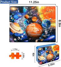 LELEMON Halloween jigsaw puzzle for kids with pumpkins and bats in tin box - view 29
