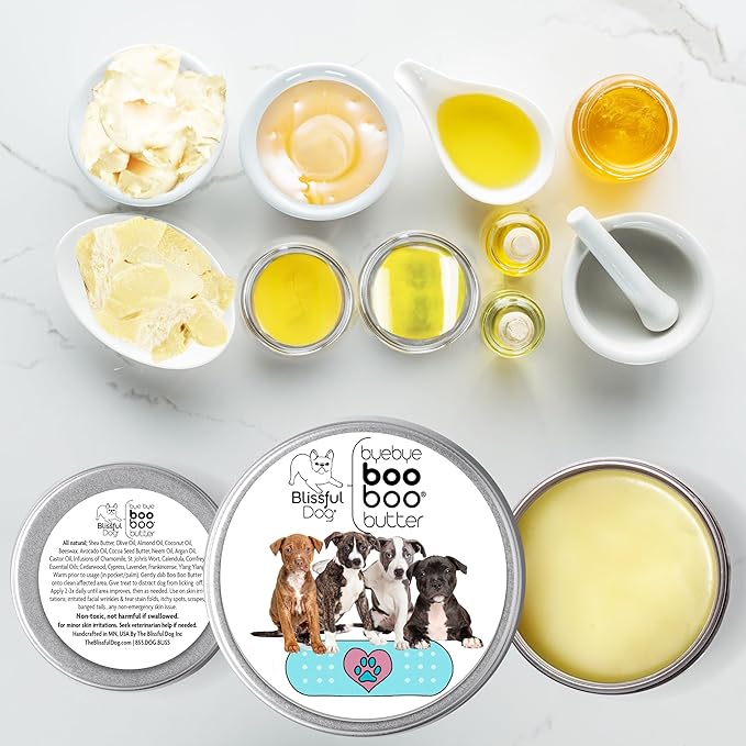 The Blissful Dog Staffordshire Pitbull Terrier Boo Boo Butter, 8-Ounce