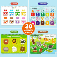 BenBen Busy Book for Toddlers 3-5, Pre-Assembled, 30 Pages - image 3