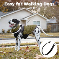 Winter Dog Coats for Small Dogs, Puppy Jacket with Harness - Green(Standard) / XX-Large - image 4