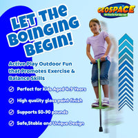 Geospace Jumparoo Boing! JR. Steel Pogo Stick for Kids of 50-90 lbs - Purple - image 3