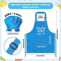 R HORSE Kid Apron and Chef Hat Set - Tiny Chef on Duty - image 3