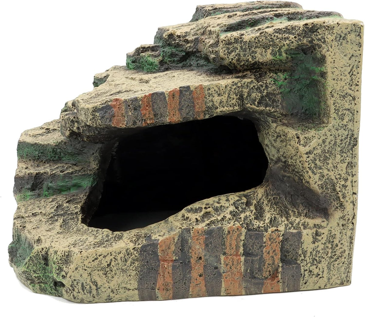 Extra Large Resin Reptile Hideouts Cave Habitat Decor – Essentials for Reptiles And Amphibians - B- Large - image 4