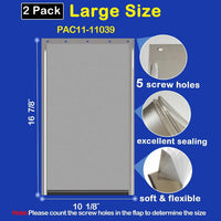2PC Replacement Flap PAC11-11039 with Screws & Washers for PetSafe - Without Bracket-smoky Translucent / Large PAC11-11039 / 2 - image 3