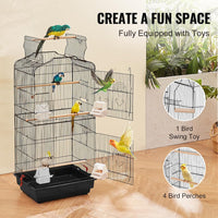 VEVOR 64-inch Open Top Large Parrot Bird Cage with Detachable Rolling - 18.0"L x 14.0"W x 36.4"H - image 3