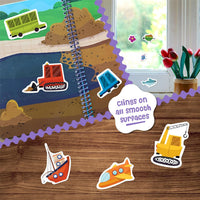 Stick4Ever Jelly Sticker Book, for Kids, Waterproof - Vehicles - image 2