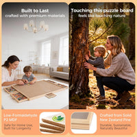 ALL4JIG 1500 Piece Rotating Puzzle Board with 4 Drawer - Natural Wood-6 Drawers / Small-1000pcs - image 4
