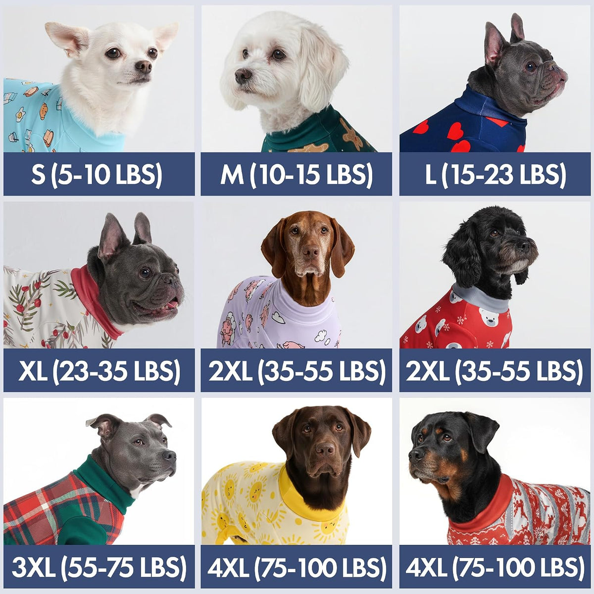 Spark Paws Dog Pajamas - Stretch Onesie Recovery Full Leg Surgery Suit PJS – Essentials for Dogs - Polar Bear / Small - image 2