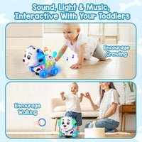 ToddlerCley Musical Puppy Toys for 1 Year Old Girl Gifts - Blue - image 2