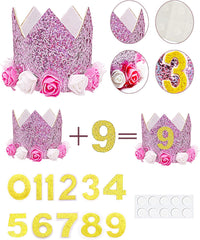 PET SHOW Pink Crown Dog Birthday Party Hat for Girls Reusable - Pink Crown + Bandana - image 4