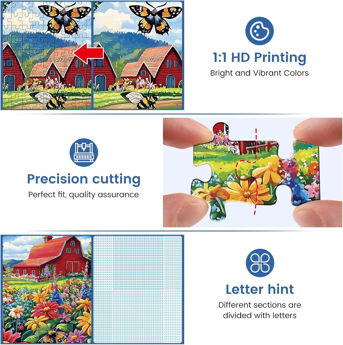 1000 Pieces Puzzle for Adults - Honey Bee Farm - image 4