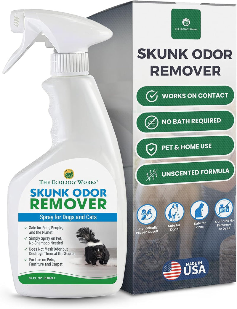 Skunk odor remover for dogs & pets, Spray on your Pet, Clothing