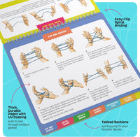 Dan&Darci cat's cradle string game kit with rainbow string and instruction book - view 2