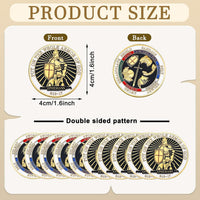 Nosiny 10 piece armor of God prayer coins in classic style alloy metal - view 23