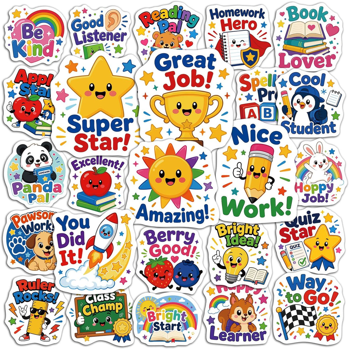 JCFIRE Halloween Stickers for Kids - Reward Stickers 100 Pcs
