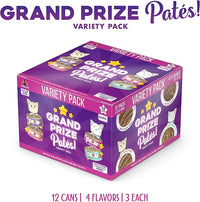 Weruva Wet Cat Food, Grand Prize Patés Variety Pack, 5.5oz Can, Pack of 12