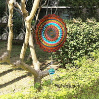 FONMY Wind Spinner Mandala Starry Sky 12 inch 3D Stainless Steel - 12inch / Multicolor - image 4